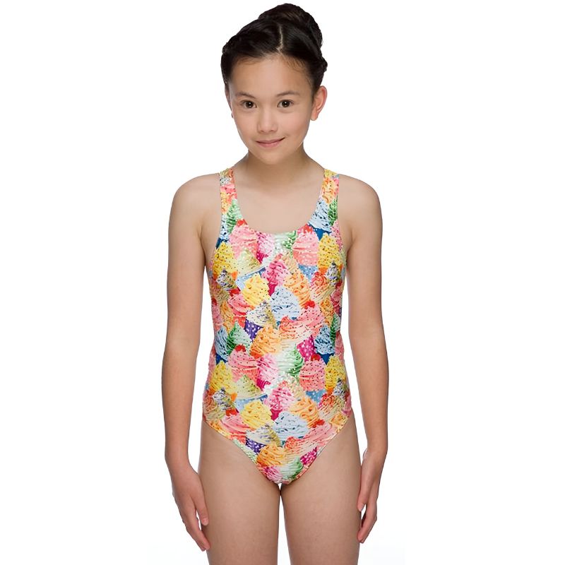 Maru - Cup Cakes Sparkle Rave Back Girls Swimsuit