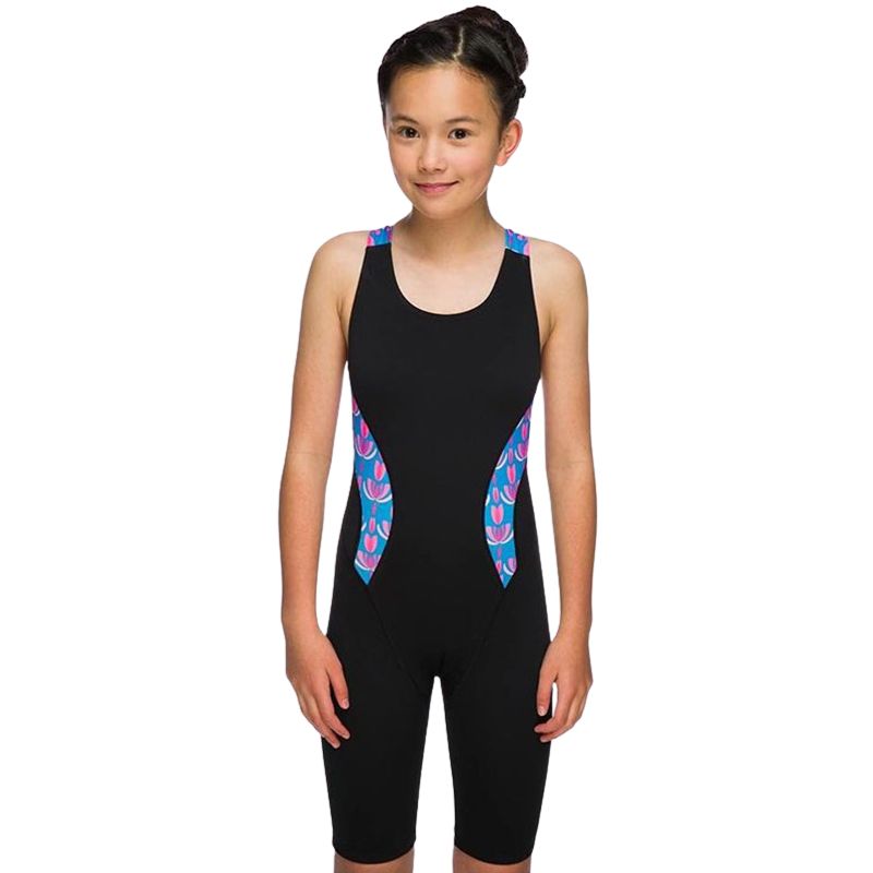 Maru Girls Swimwear - Flutter Pacer Panel Legs - Turquoise