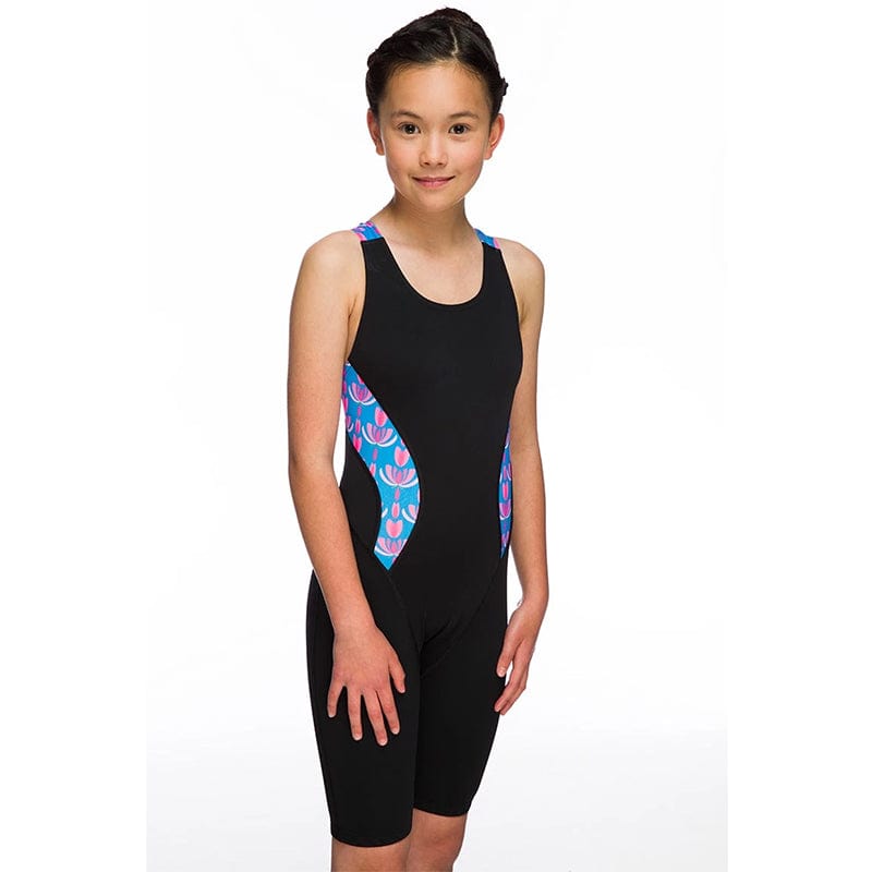 Maru Girls Swimwear - Flutter Pacer Panel Legs - Turquoise