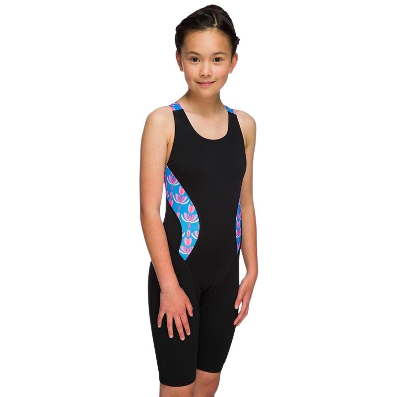 Maru Girls Swimwear - Flutter Pacer Panel Legs - Turquoise