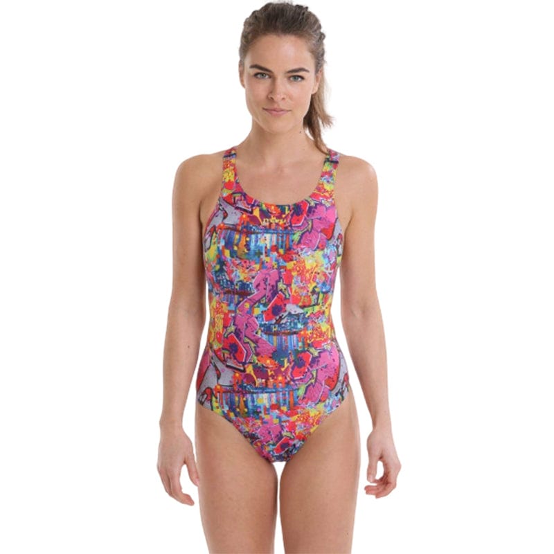 Maru - Graffiti Sky Sparkle Boogie Back Ladies Swimsuit