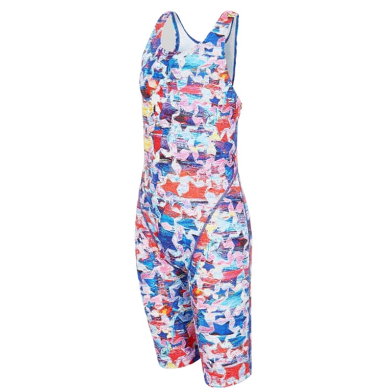 Maru Girls Swimwear - Lucky Star Pacer Legsuit - Blue/Red