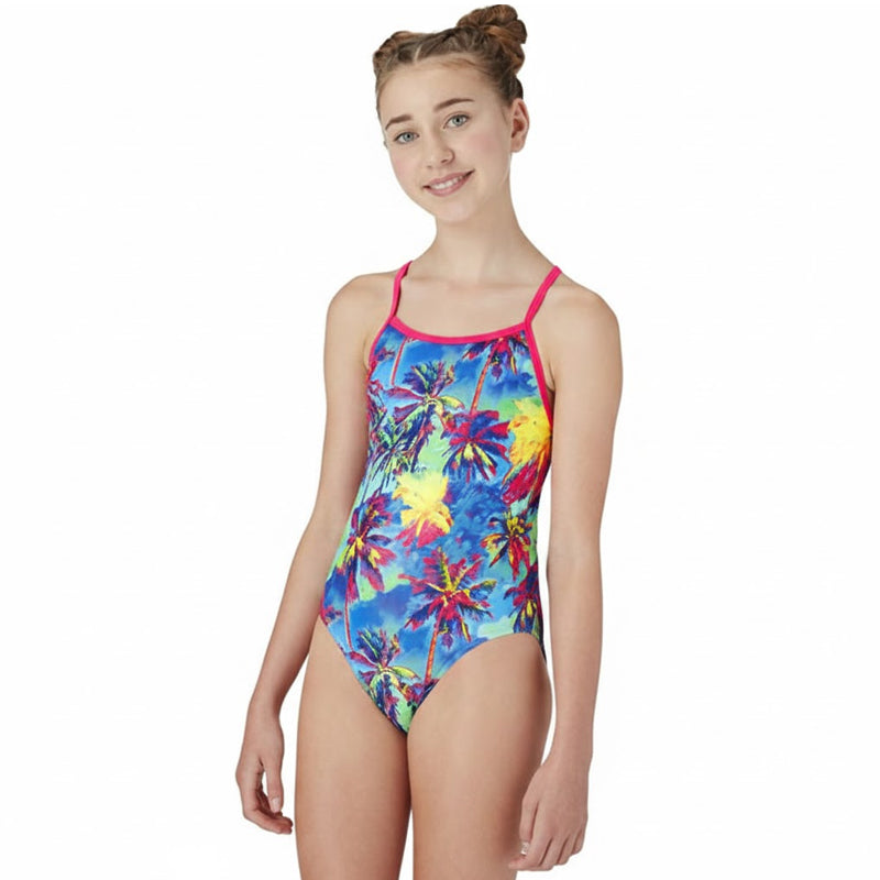 Maru - Holiday Ecotech Fly Back Girls One Piece Swimsuit