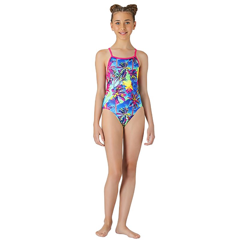 Maru - Holiday Ecotech Fly Back Girls One Piece Swimsuit