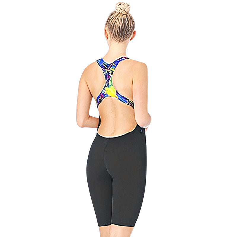 Maru - Holiday Ecotech Panel Ladies Legsuit - Black/Multi