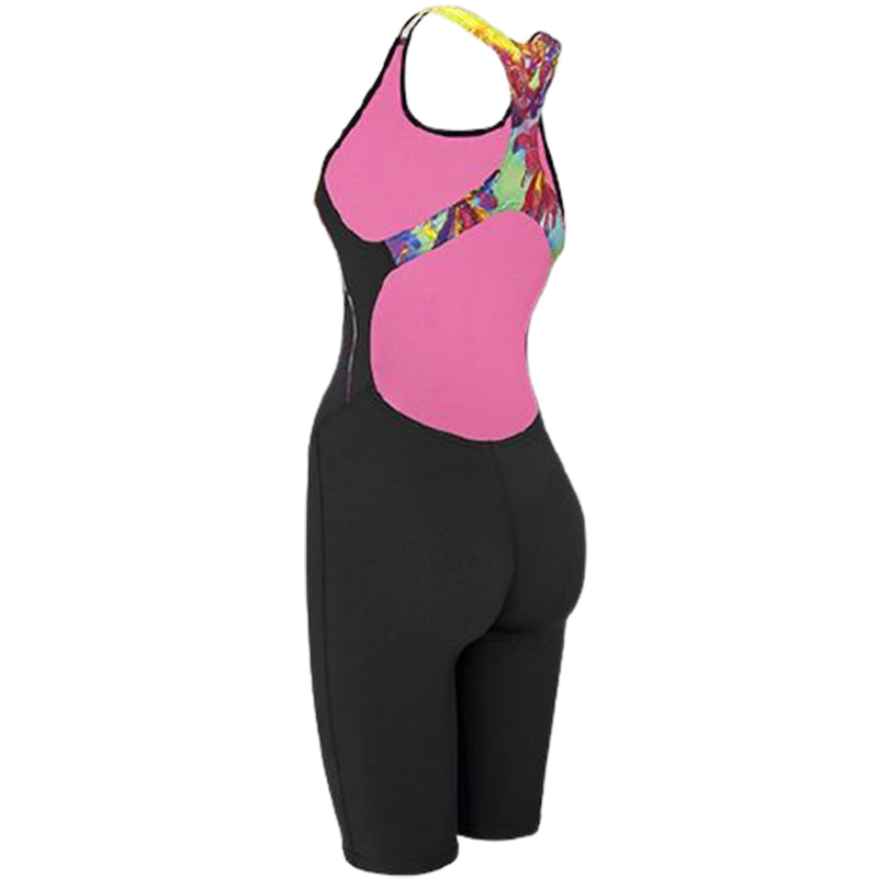 Maru - Holiday Ecotech Panel Ladies Legsuit - Black/Multi