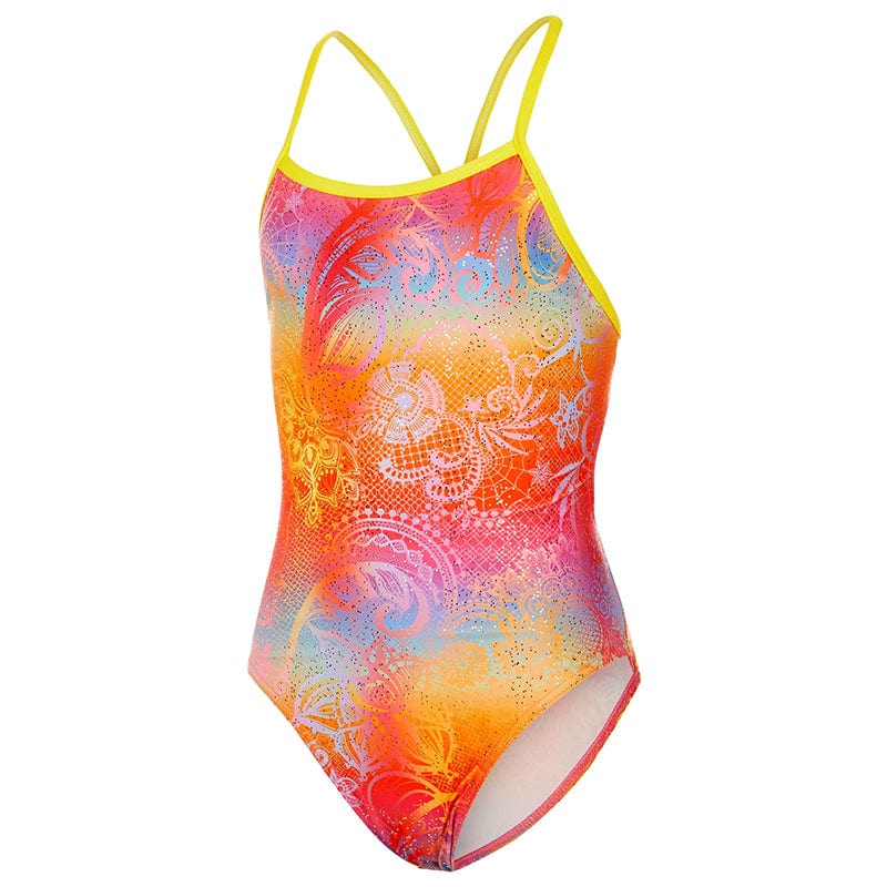 Maru - Mumbai Magic Fly Back Girls Swimsuit - Orange
