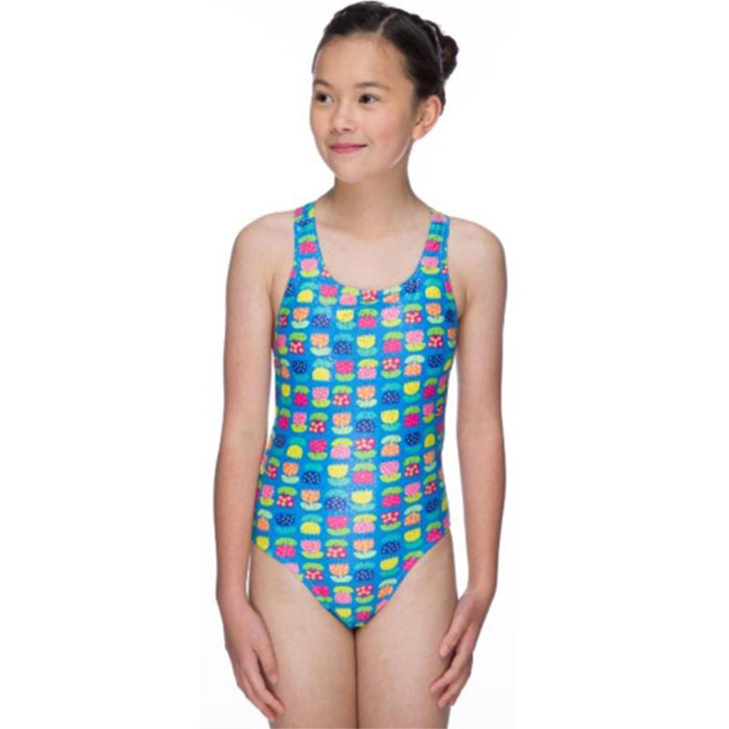 Maru - Saphhire Sparkle Rave Back Girls Swimsuit