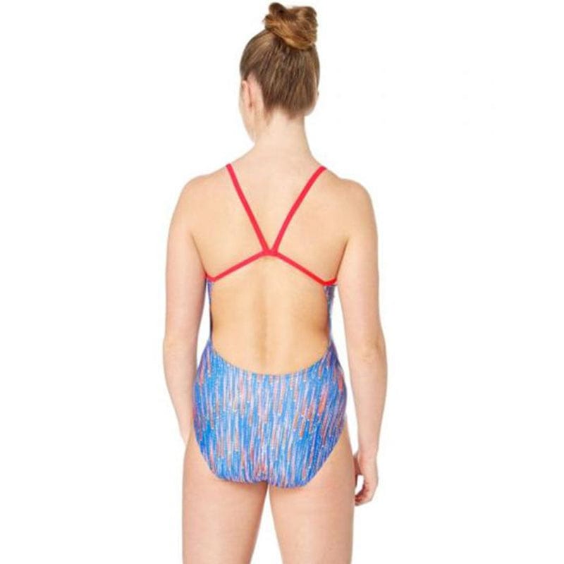 Maru - Shooting Star Swift Back Ladies Swimsuit - Blue/Red
