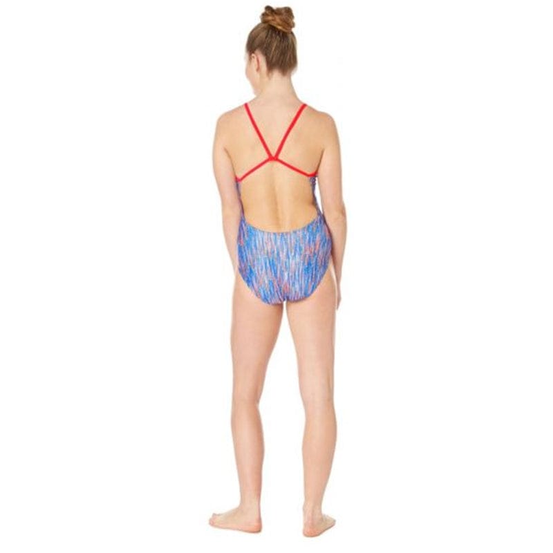 Maru - Shooting Star Swift Back Ladies Swimsuit - Blue/Red