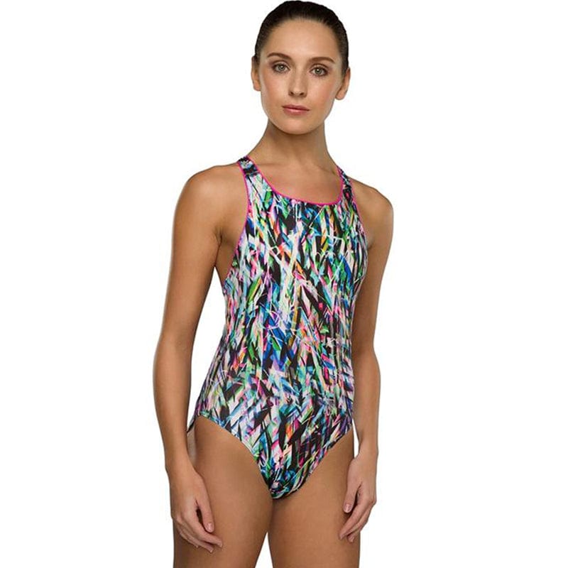 Maru - Ticker Tape Pacer Zone Back Ladies Swimsuit - Multi