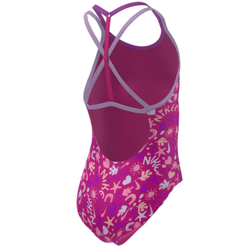 Nike - Girl's Fun Forest T-Crossback One Piece (Pink Prime)