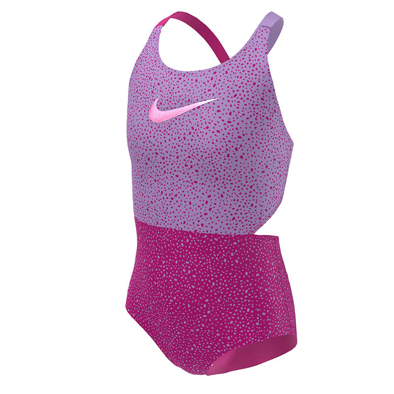 Nike - Girls' Water Dots Crossback Monokini (Pink Prime)