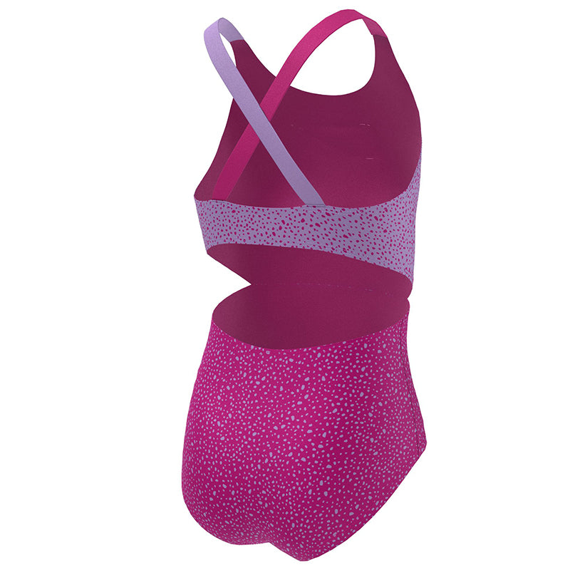 Nike - Girls' Water Dots Crossback Monokini (Pink Prime)
