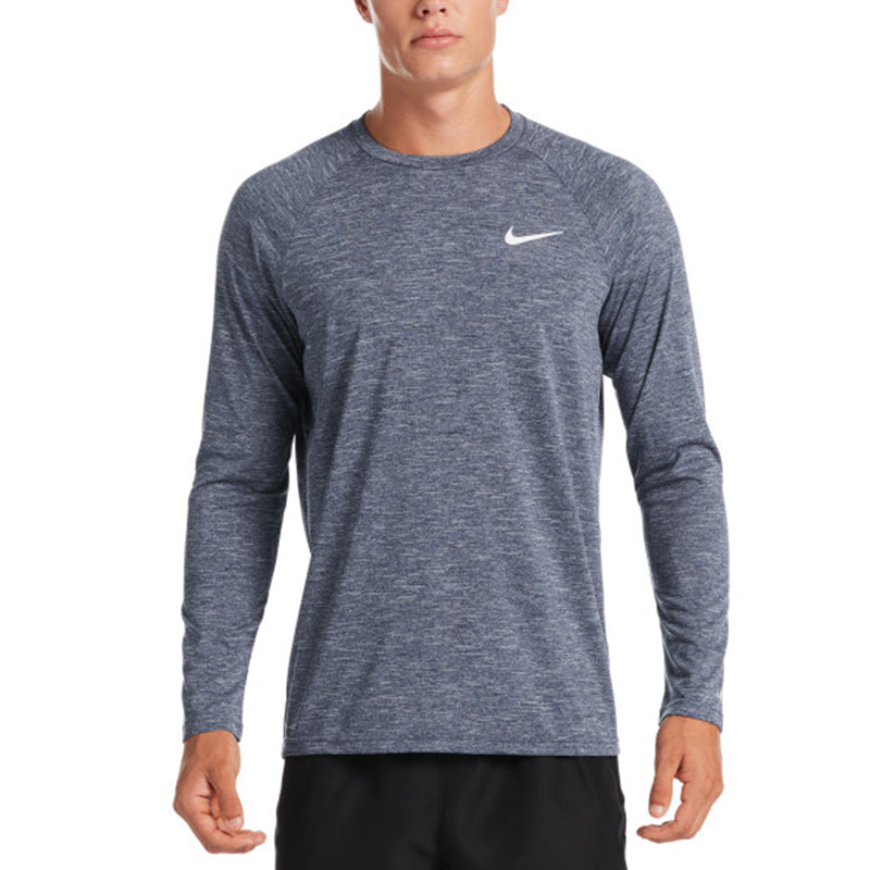 Nike - Heather Long Sleeve Hydroguard (Midnight Navy)
