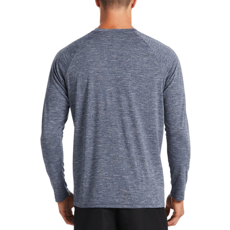Nike - Heather Long Sleeve Hydroguard (Midnight Navy)