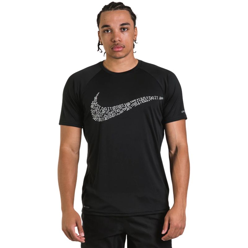 Nike - JDI Swoosh Short Sleeve Hydroguard (Black)