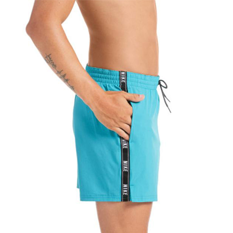 Nike - Logo Tape Racer 5" Volley Short (Oracle Aqua)