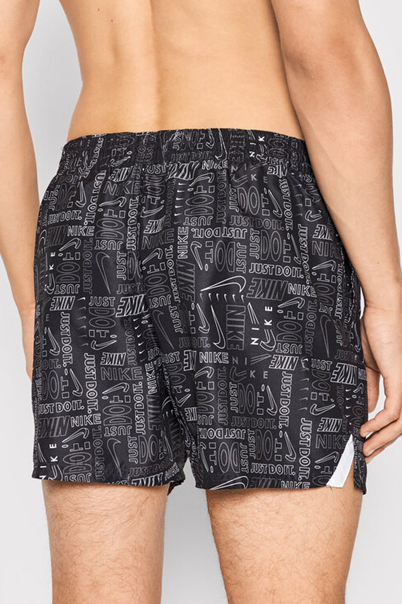 Nike - Men's Swim Logo Mash-up 5" Volley Short (Black)