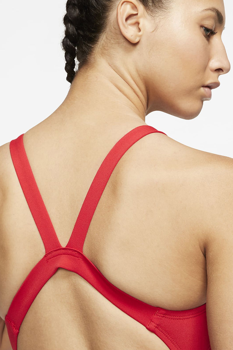 Nike - Poly Solid Hydrastrong Fastback One Piece (University Red)