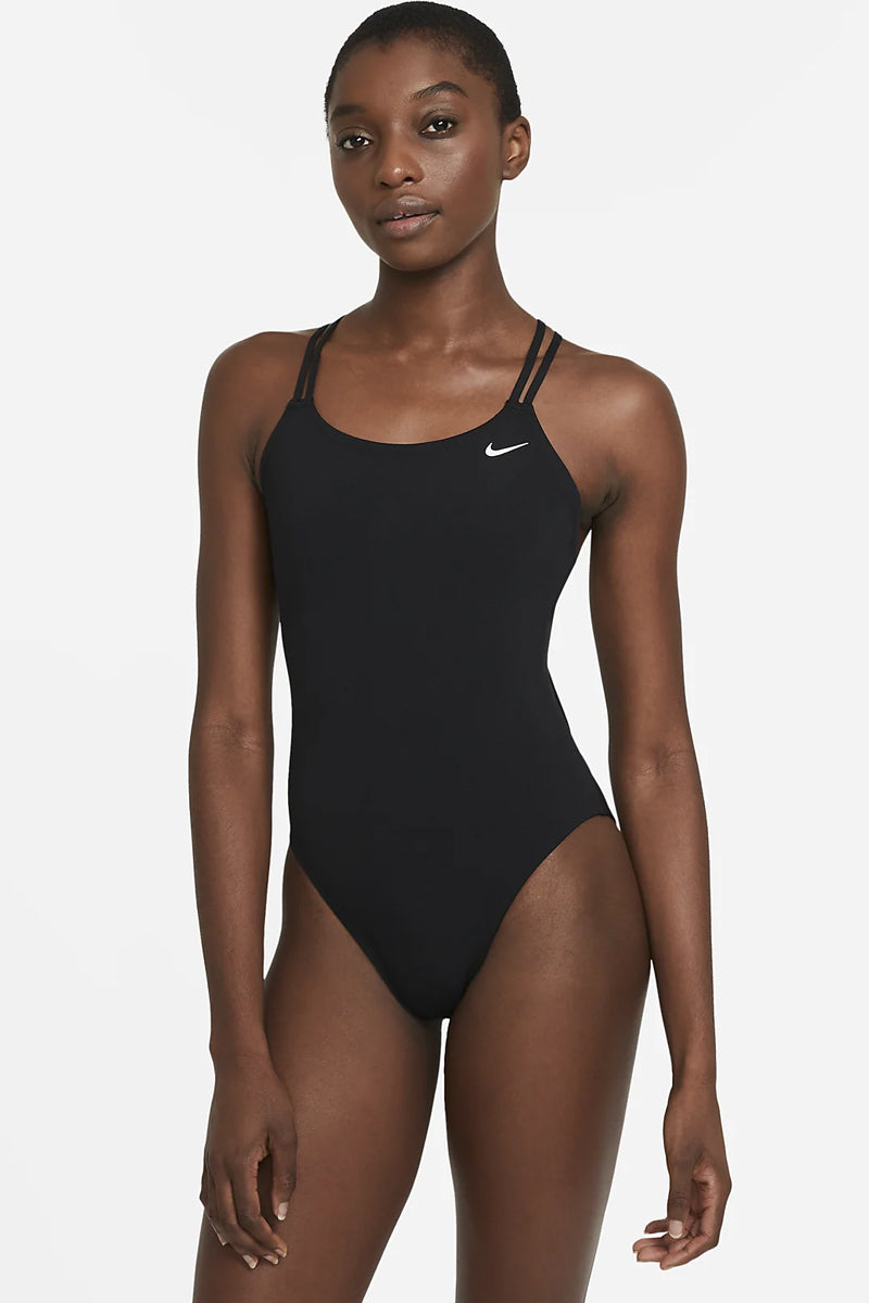 Nike - Solid Hydrastrong Spiderback One Piece (Black)