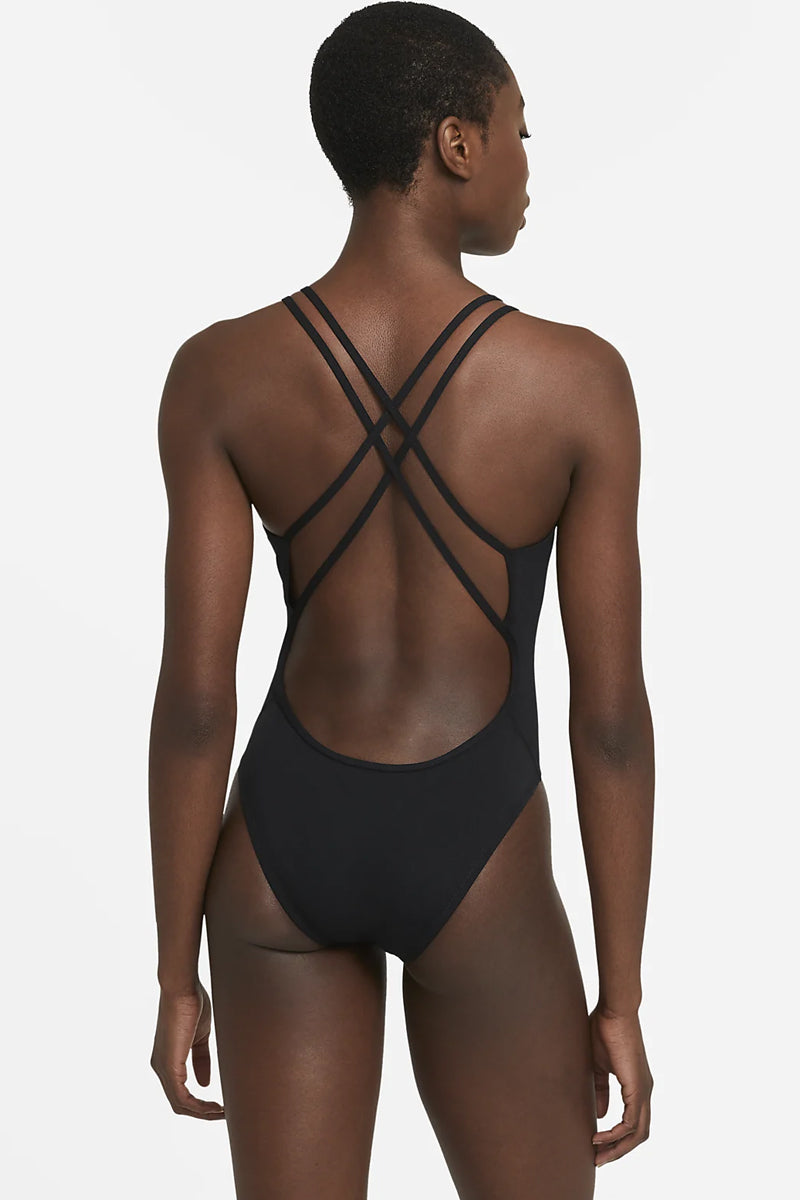 Nike - Solid Hydrastrong Spiderback One Piece (Black)