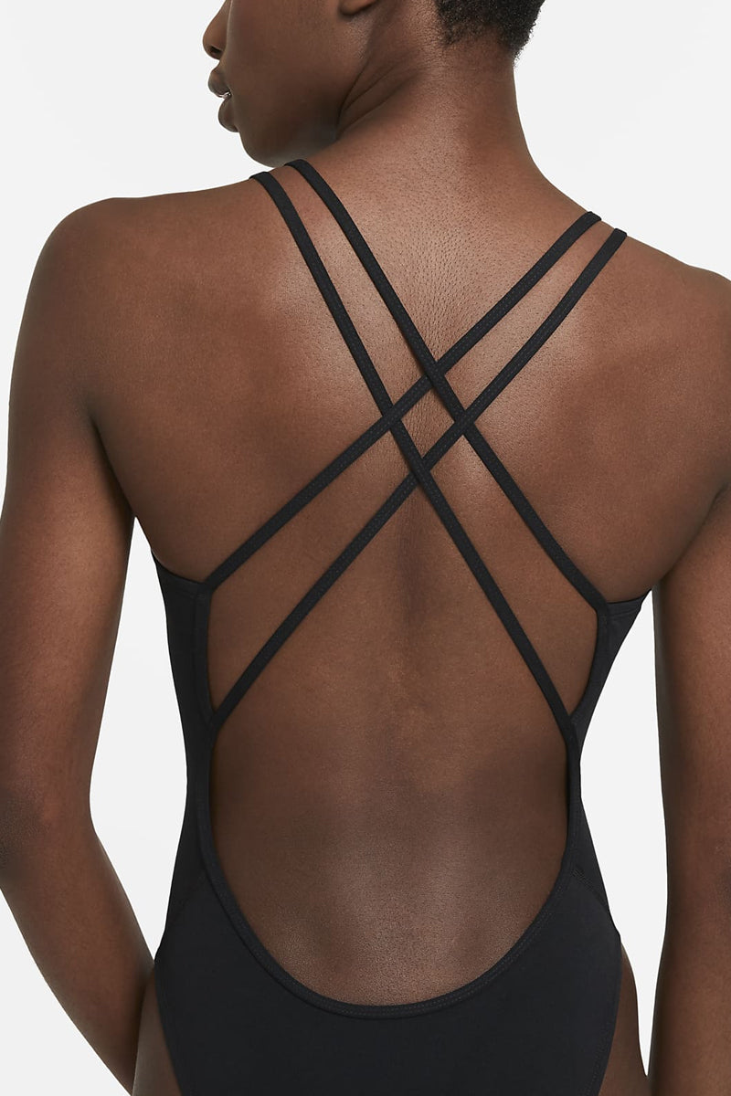 Nike - Solid Hydrastrong Spiderback One Piece (Black)