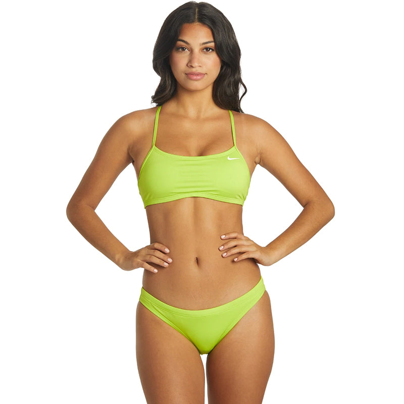 Nike Women's Essential Racerback Bikini Set (Atomic Green