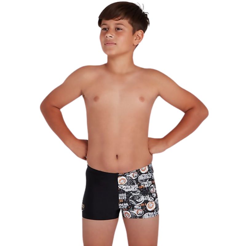 Speedo - Boy's Star Wars Aquashort - Black/White/Orange