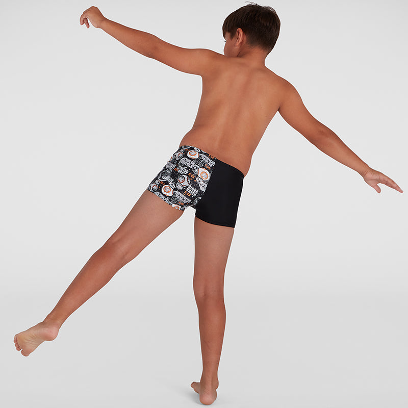 Speedo - Boy's Star Wars Aquashort - Black/White/Orange