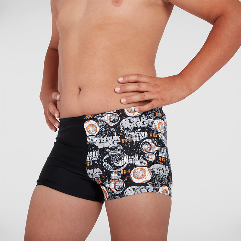 Speedo - Boy's Star Wars Aquashort - Black/White/Orange