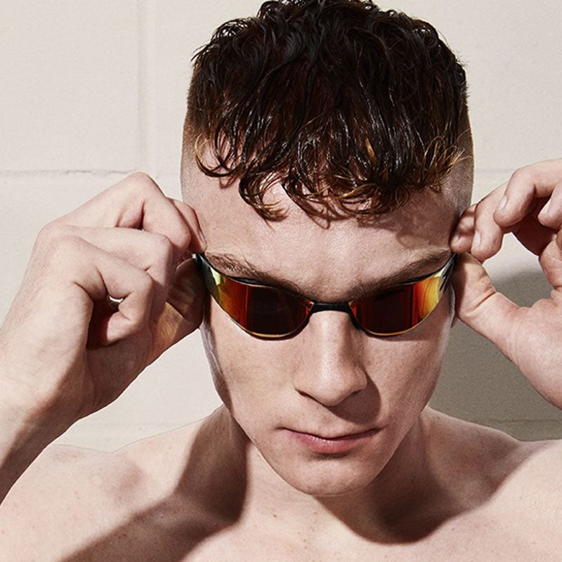 Speedo - Fastskin Hyper Elite Mirror Adult Goggles - Black/Gold