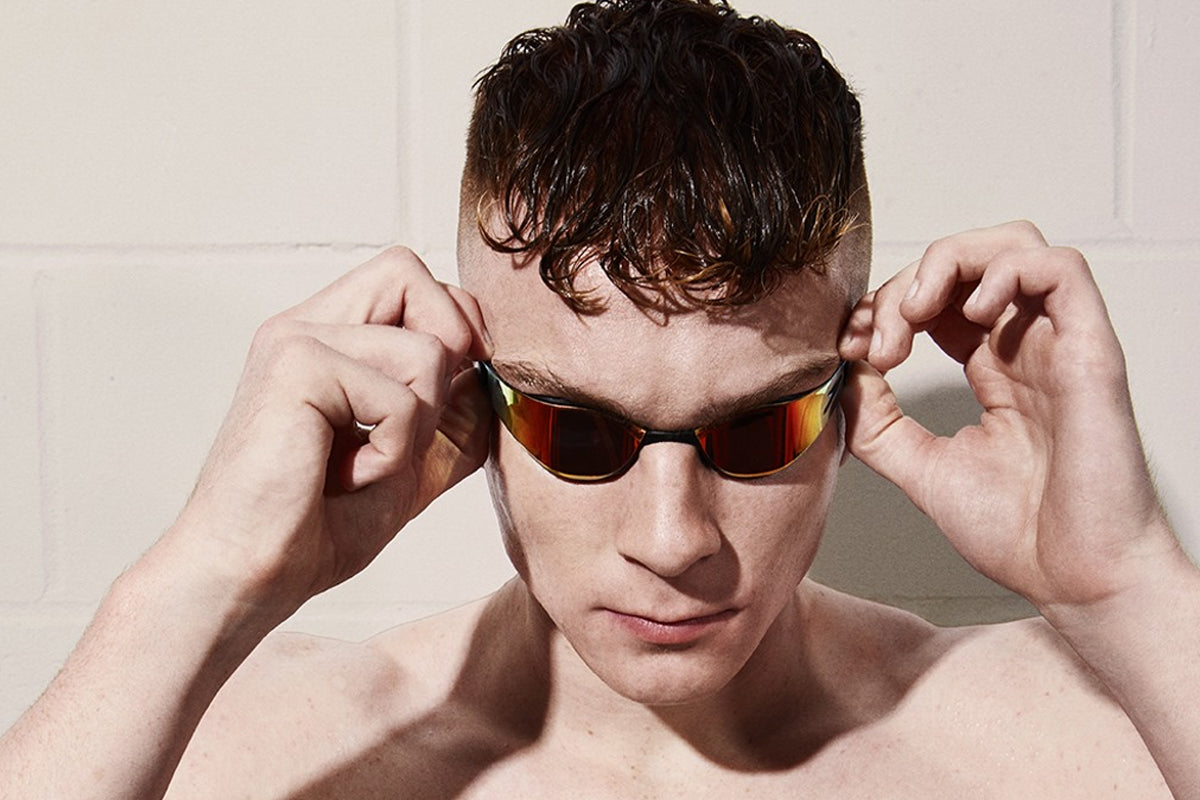 Speedo - Fastskin Hyper Elite Mirror Adult Goggles - Black/Gold