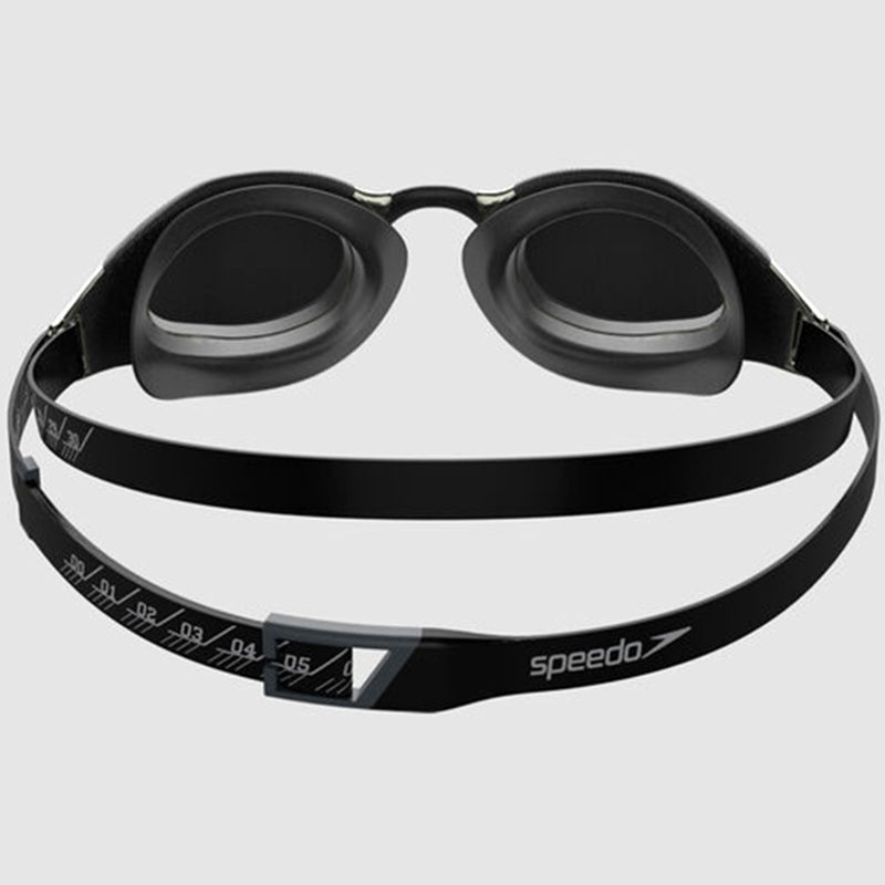 Speedo - Fastskin Hyper Elite Mirror Adult Goggles - Black/Silver