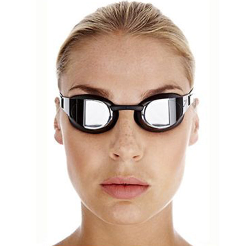 Speedo - Fastskin Hyper Elite Mirror Adult Goggles - Black/Silver
