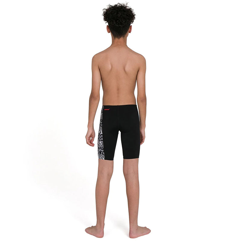 Speedo - Junior's Marvel Digital Panel Jammers - Black/White