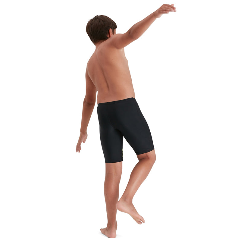 Speedo - Junior's Medley Logo Jammers - Black/Green