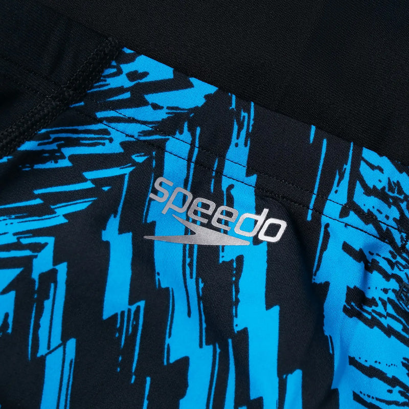 Speedo - Men's Allover V-Cut Jammer - Black/Blue
