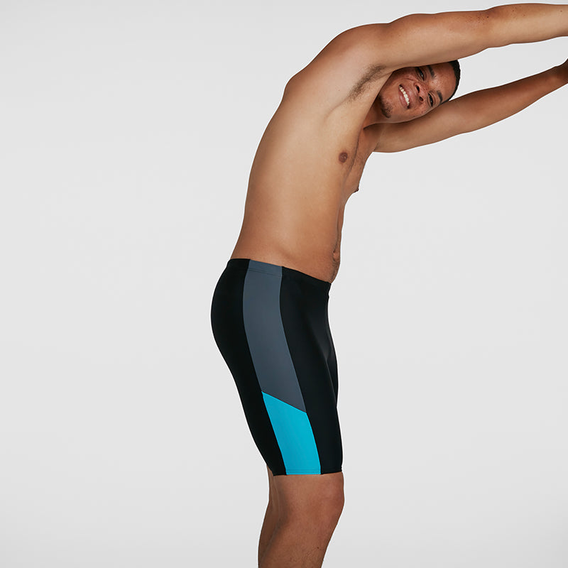 Speedo - Men's Dive Jammer - Black/Grey/Blue
