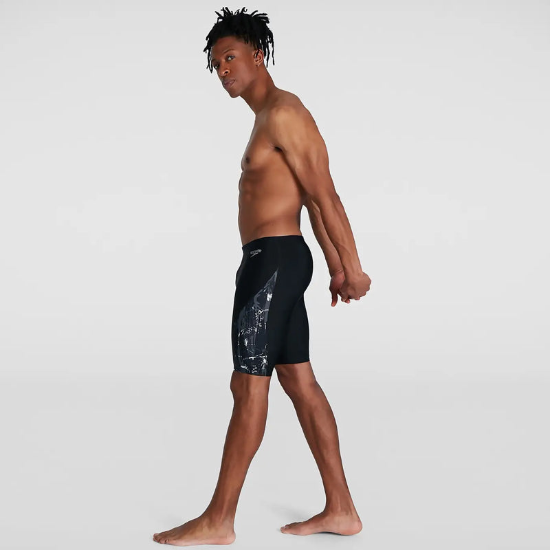 Speedo - Mens Eco Allover V-Cut Jammer - Black/Grey