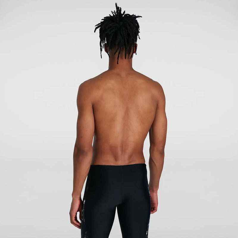 Speedo - Mens Eco Allover V-Cut Jammer - Black/Grey