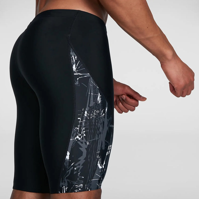 Speedo - Mens Eco Allover V-Cut Jammer - Black/Grey