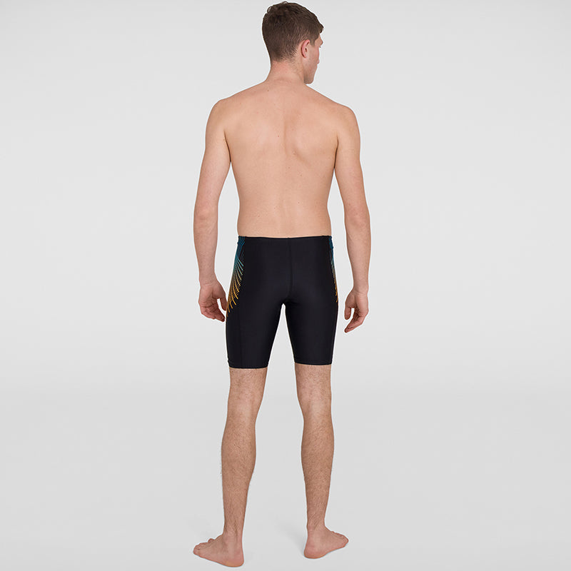 Speedo - Mens Tech Panel Jammer - Black/Mango