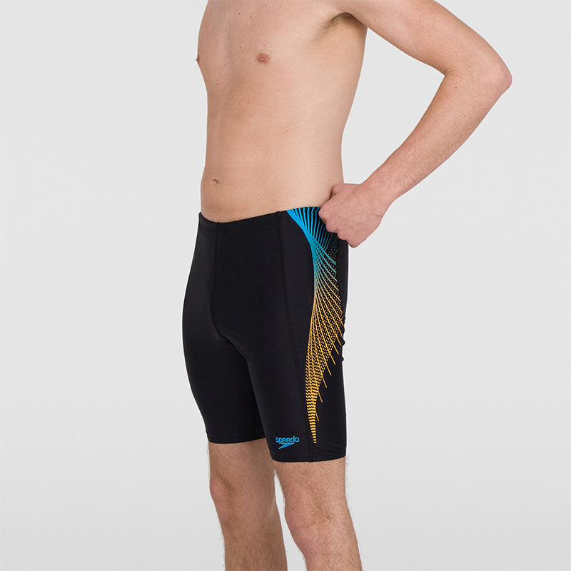 Speedo - Mens Tech Panel Jammer - Black/Mango