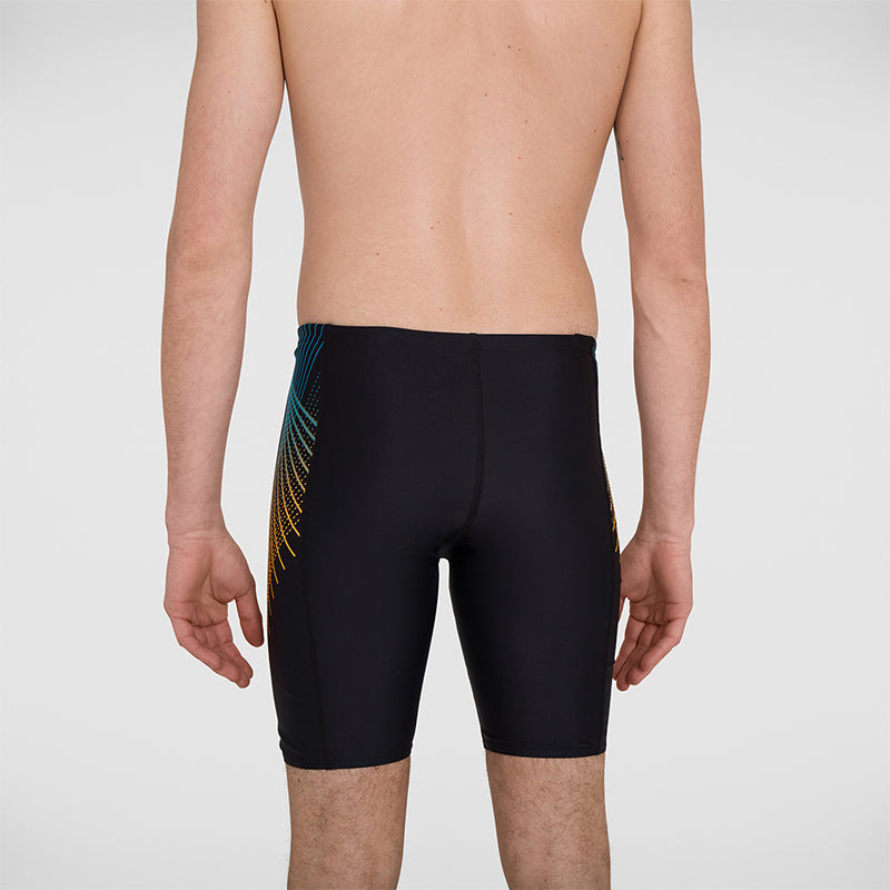 Speedo - Mens Tech Panel Jammer - Black/Mango