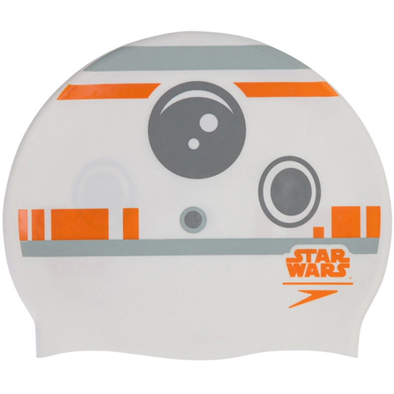 Speedo - Star Wars Junior Cap BB-8 Slogan Swim Hat - Grey/White