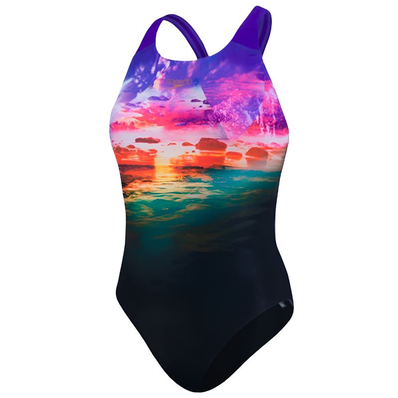 Speedo - Sun Bloom Placement Digital Powerback Swimsuit
