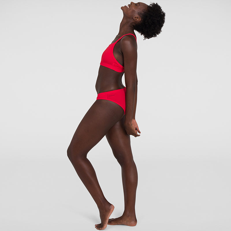 Speedo - Womens Essential Endurance Plus Thinstrap Bikini - Red