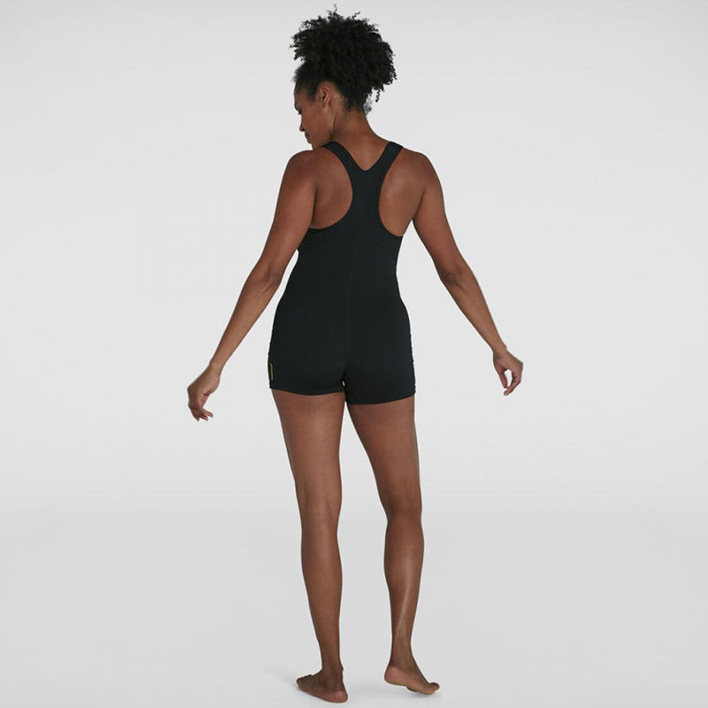 Speedo - Women's Placement Racerback Legsuit - Black/Green