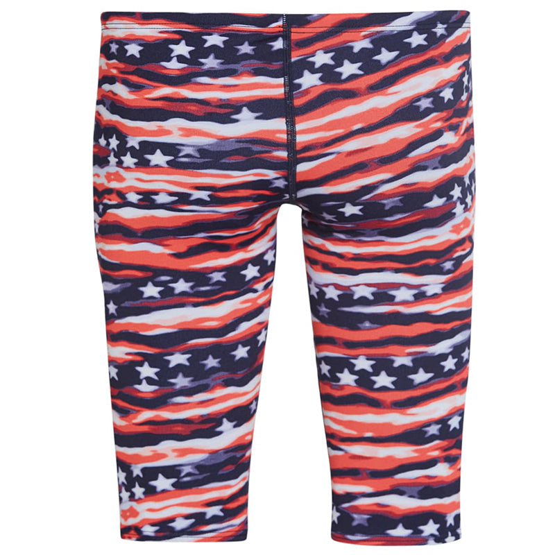 TYR - Men’s All American All Over Jammer Swimsuit - Red/White/Blue